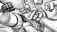 Enenra is being beaten up by Jiji (Image credit: Viz Media)